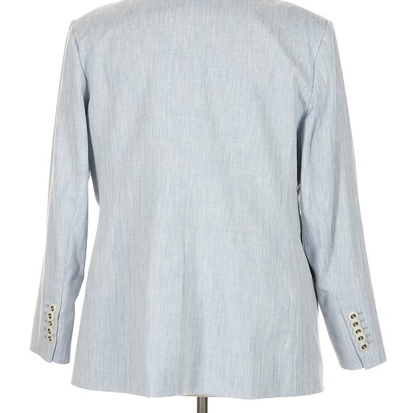 Veronica Beard light blue Double Breasted Dickey Blazer Size: 20 - Picture 10 of 12